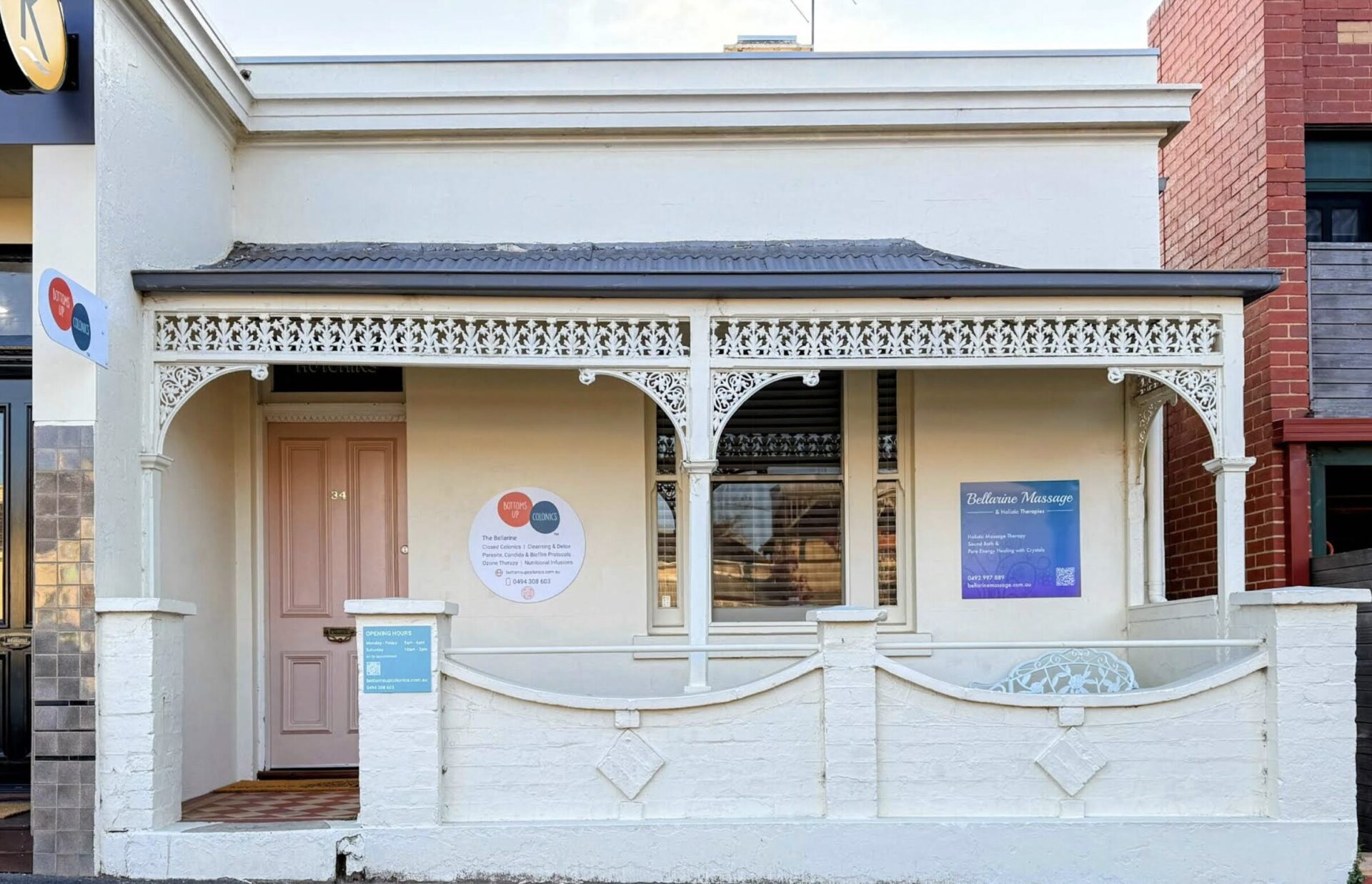 Bellarine Massage & Holistic Therapies premises on Hesse Street in Queenscliff.